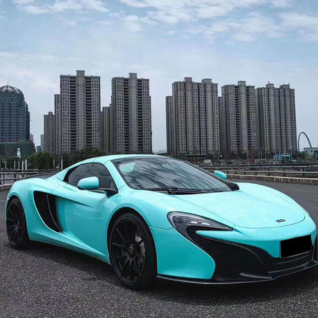 gloss sea breeze blue vinyl car wrap