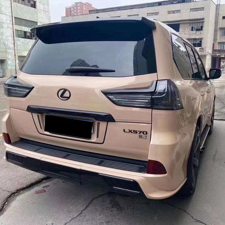 gloss super shine latte car wrap on a suv