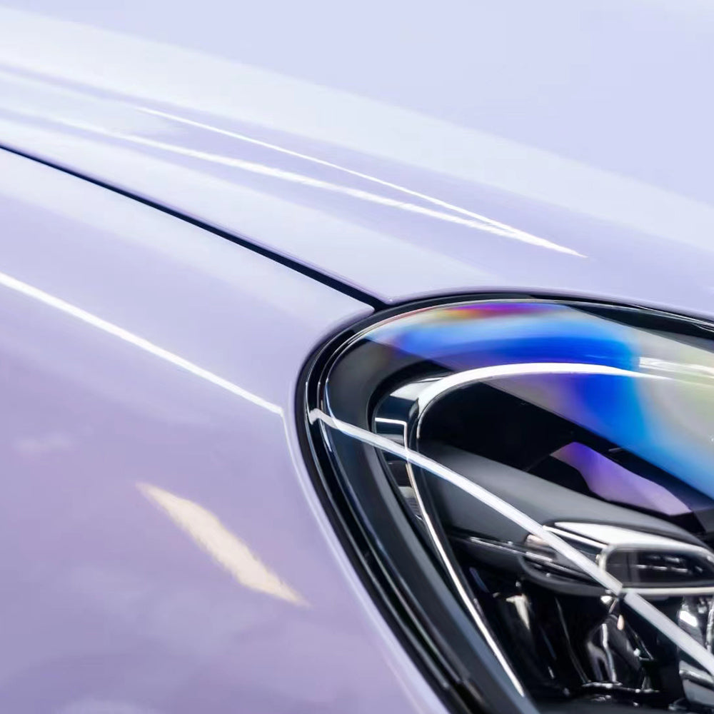 gloss violet star car wrap