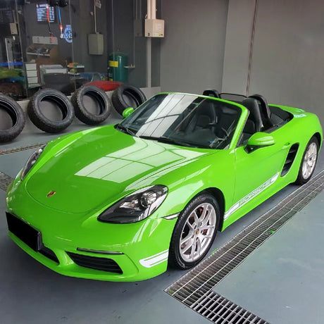 car wrapped gloss viper green car wrap