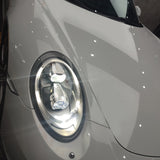 sports car wrapped in gloss volcano grey car wrap