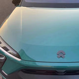 gloss windstorm green car wrap up close look