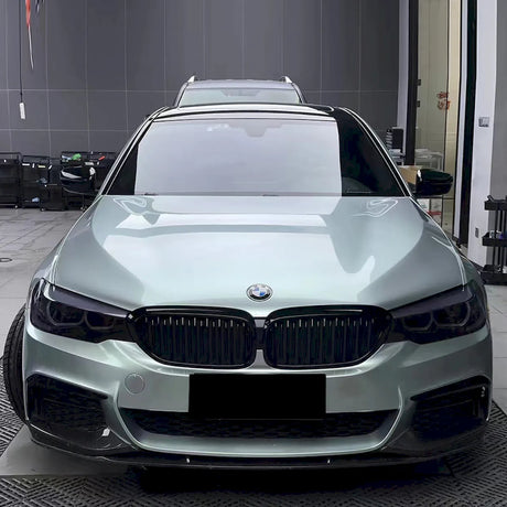 sports car wrapped in highland metallic silver green car wrap