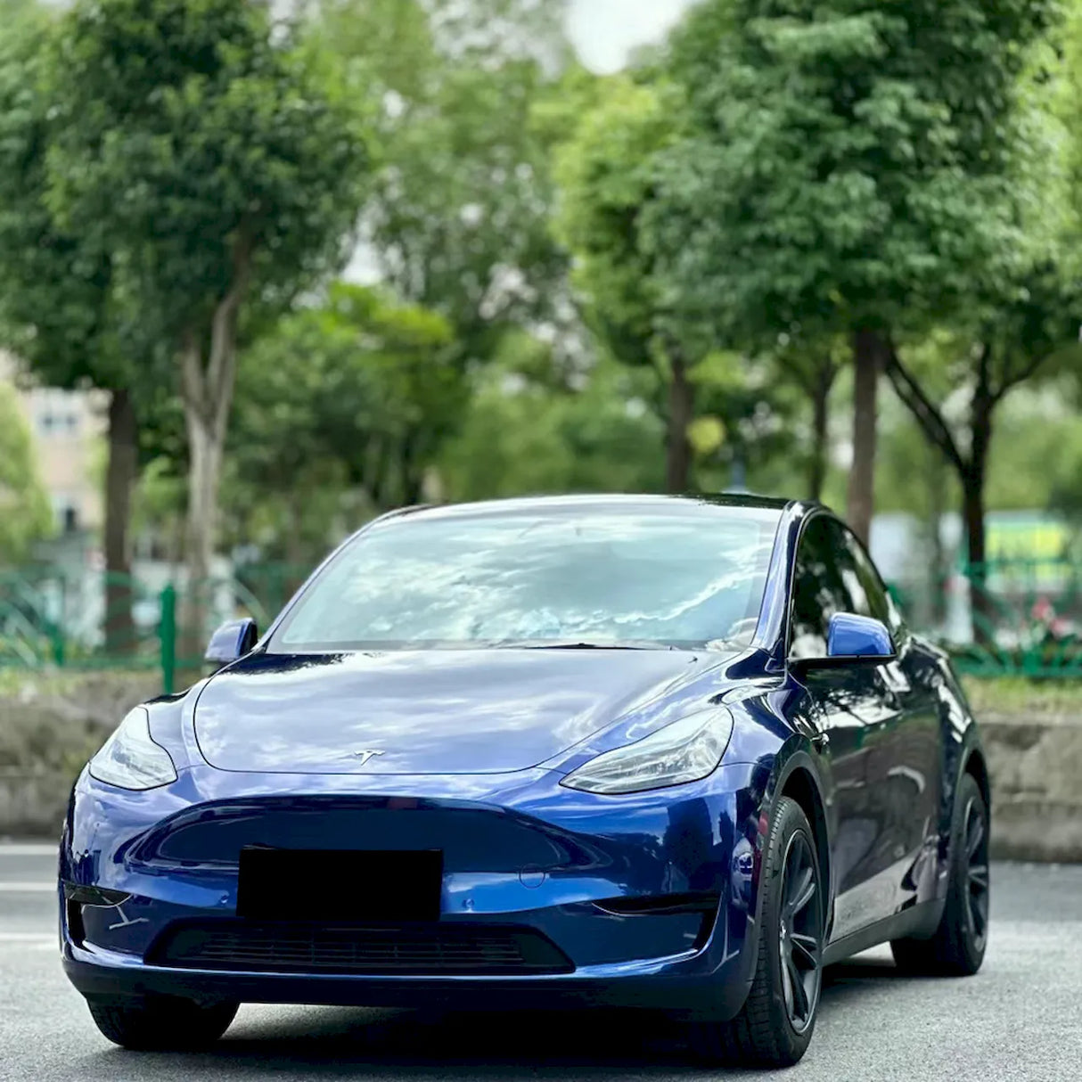 imperial metallic blue car vinyl wrap