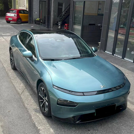 vehicle wrapped in interstellar green wrap