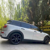 mini cooper wrapped in martin silver gray car wrap
