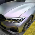 car wrapped in matte capri purple grey car wrap