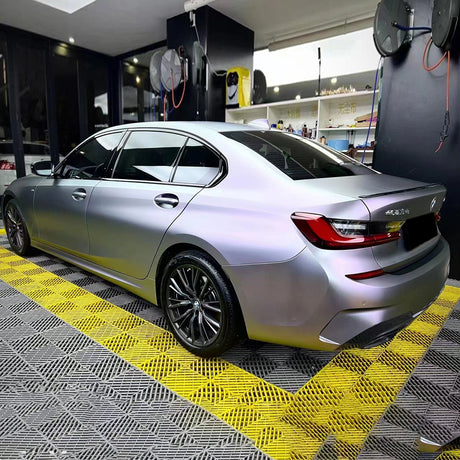 matte capri purple grey car wrap