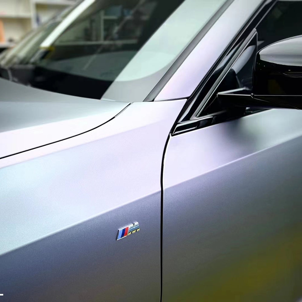 matte capri purple grey car wrap