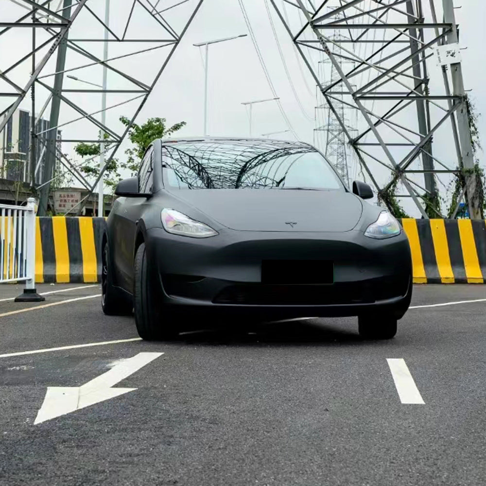 matte chrome black car wrap