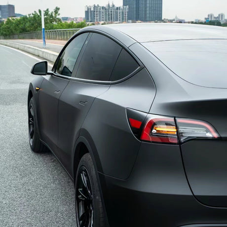 matte chrome black car wrap