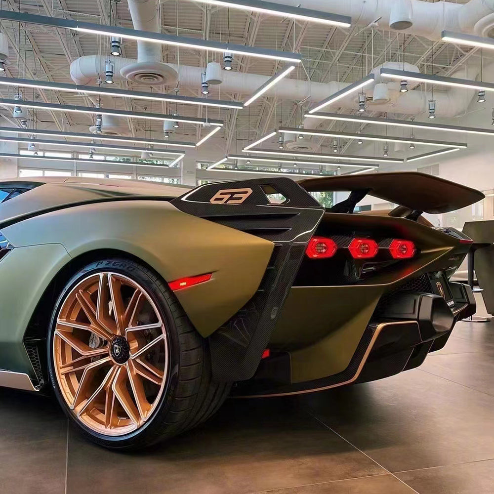 matte lightning green brown car wrap