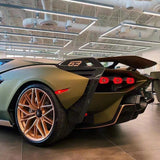 matte lightning green brown car wrap