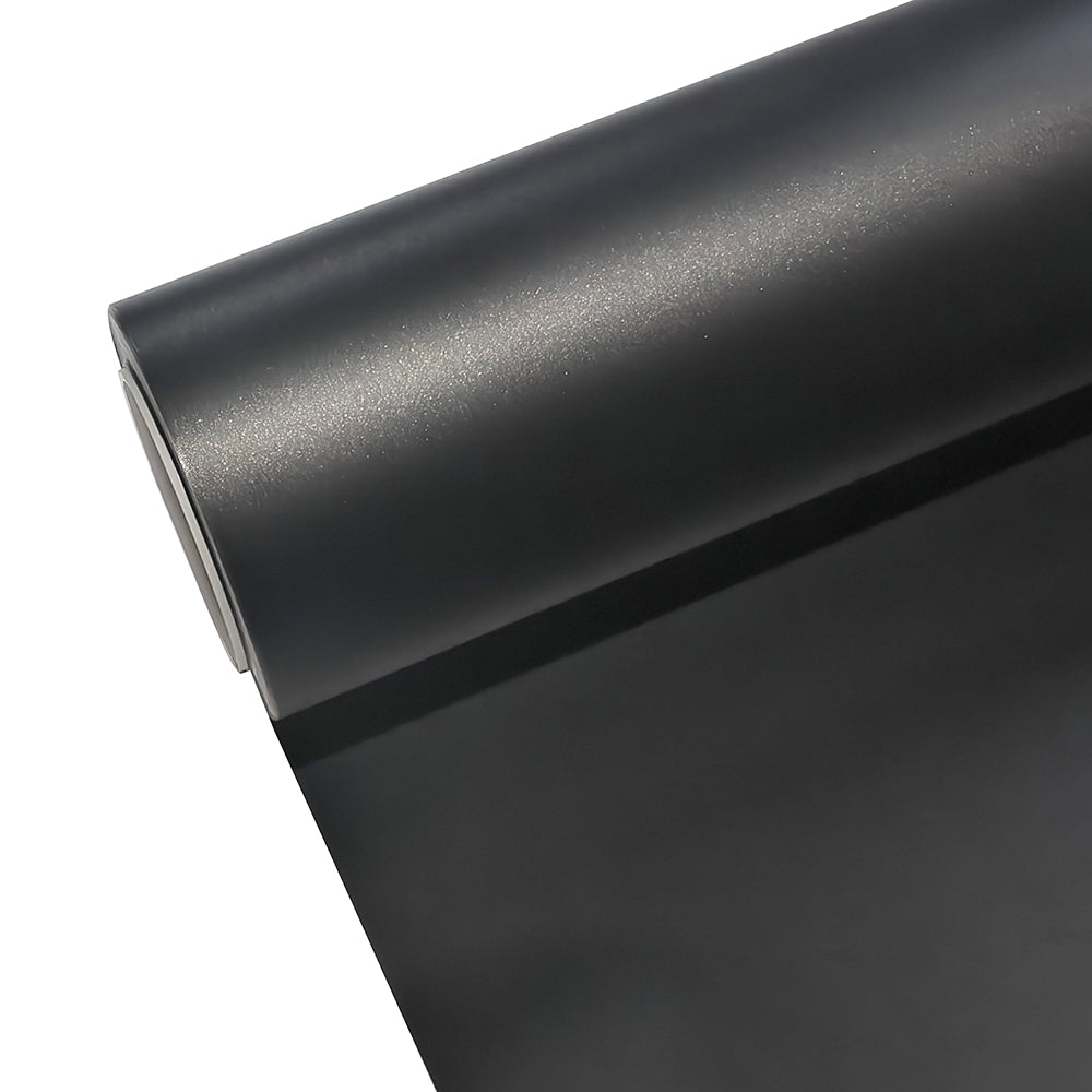 matte sanding black car wrap sample photo