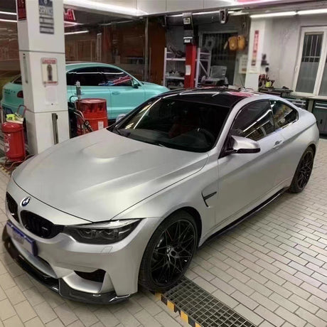 matte ultimate flat silver car wrap