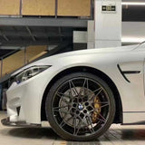 close up look of matte ultimate flat silver car wrap