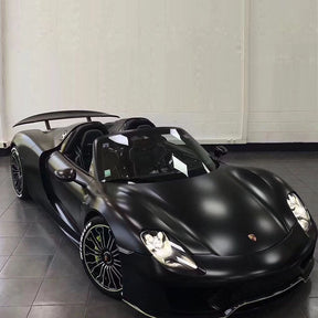 matte black car wrap