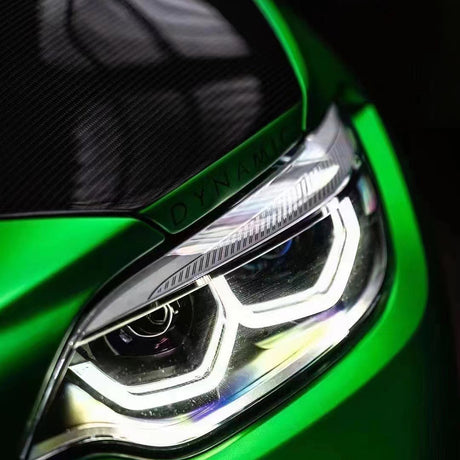 matte chrome green vinyl car wrap