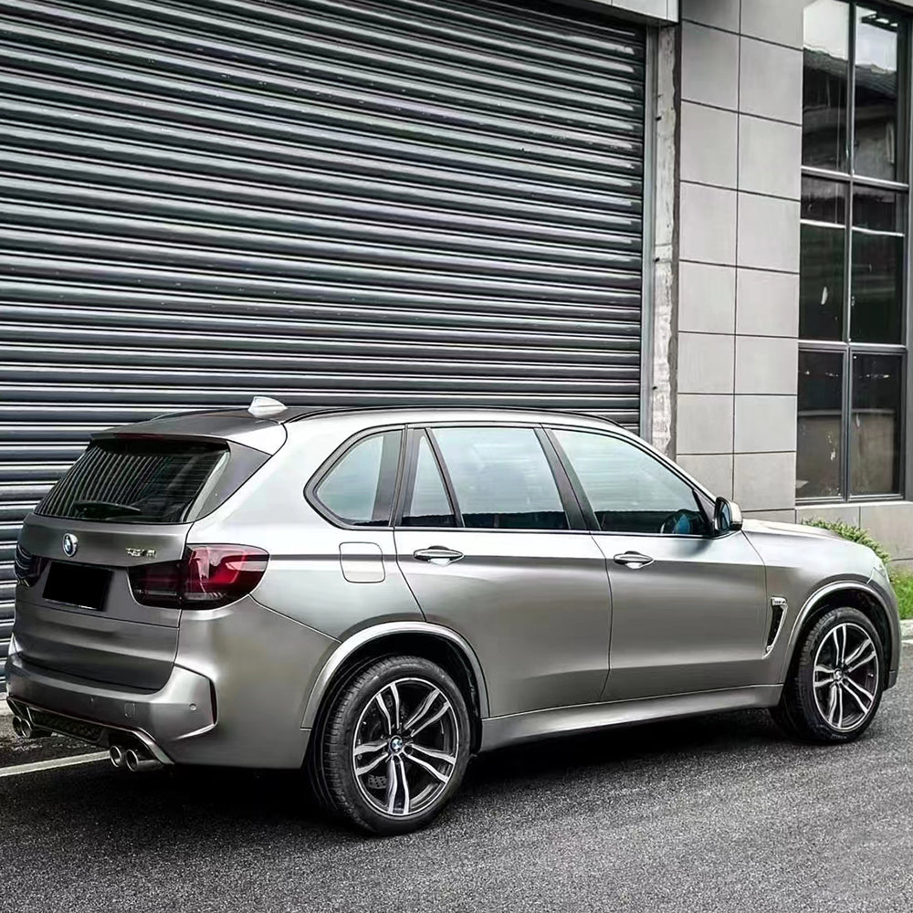 matte liquid silver vinyl car wrap 