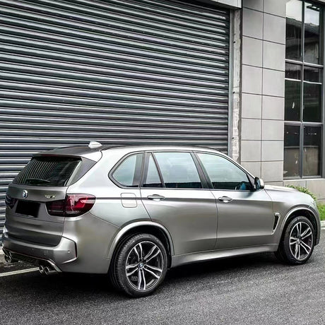 matte liquid silver vinyl car wrap 