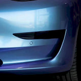 metal gray purple gloss car wrap installed on a bumper