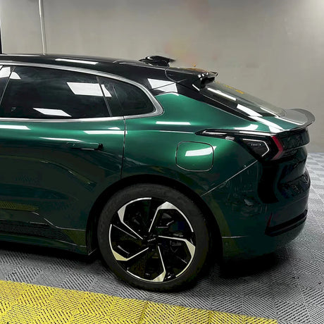 metallic agate green car wrap