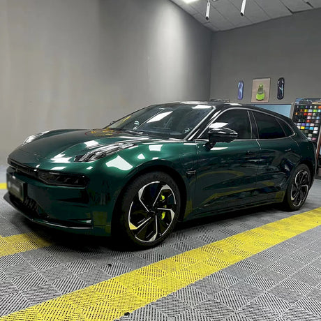 metallic agate green wrap for cars