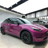 metallic berry purple gloss car wrap