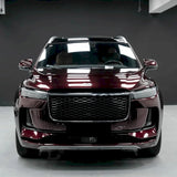 small size suv wrapped in metallic black rose vinyl car wrap