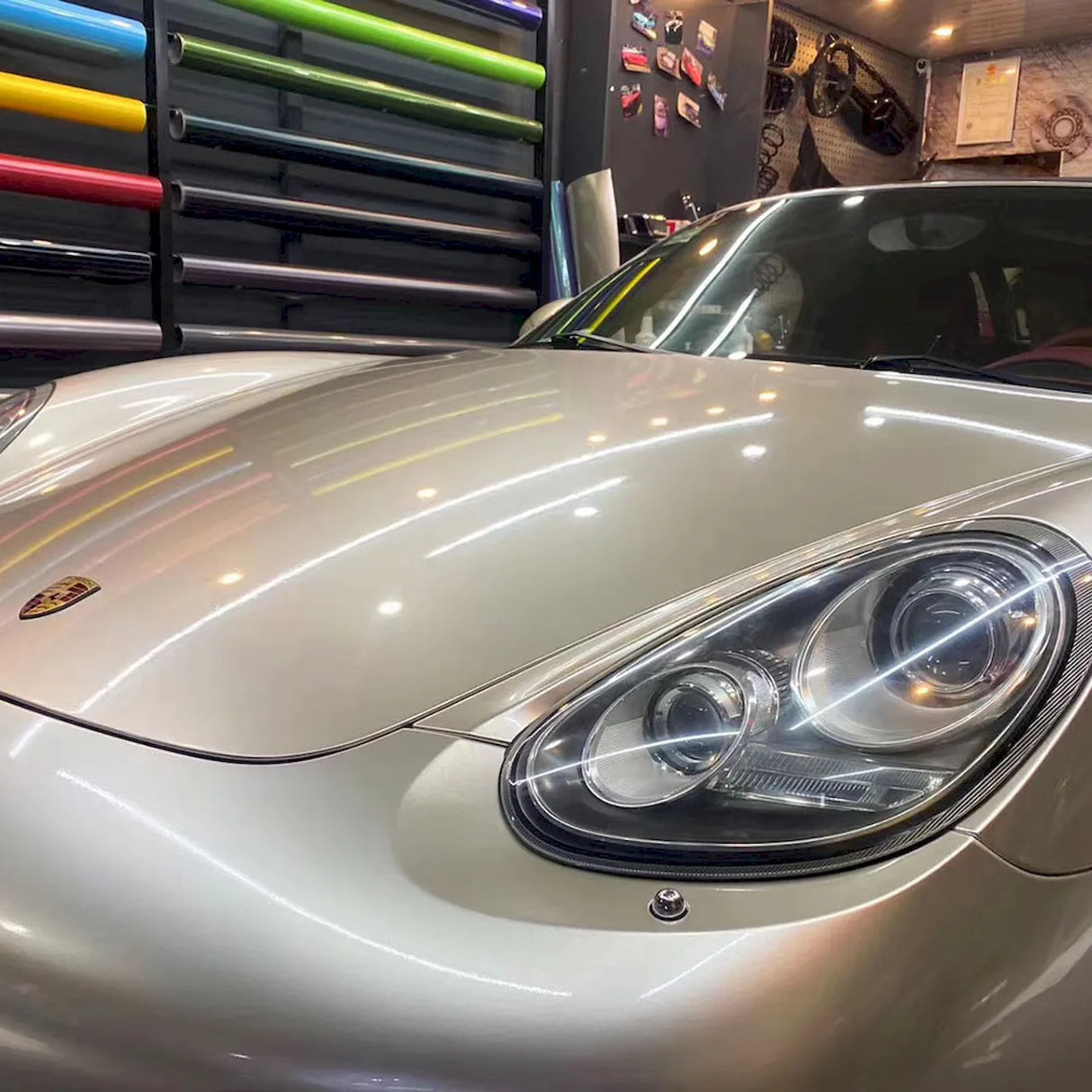 metallic champaign dark gold gloss car wrap