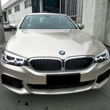 car wrapped in metallic champaign gold car wrap