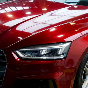metallic cherry red vinyl car wrap