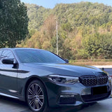 car wrapped in metallic coal gray car wrap