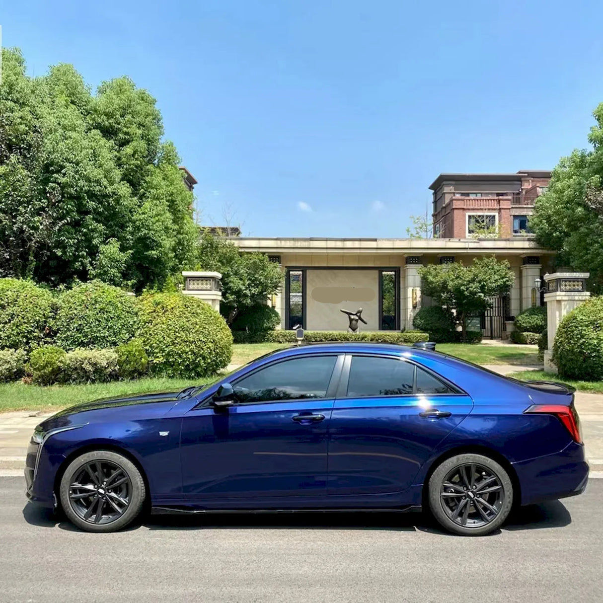 metallic gentian blue car wrapping vinyl