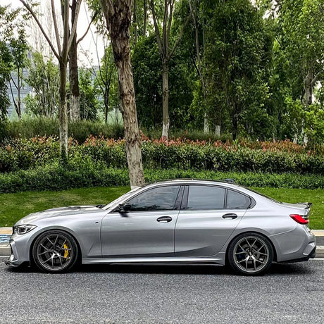 car wrapped in metallic gt silver vinyl