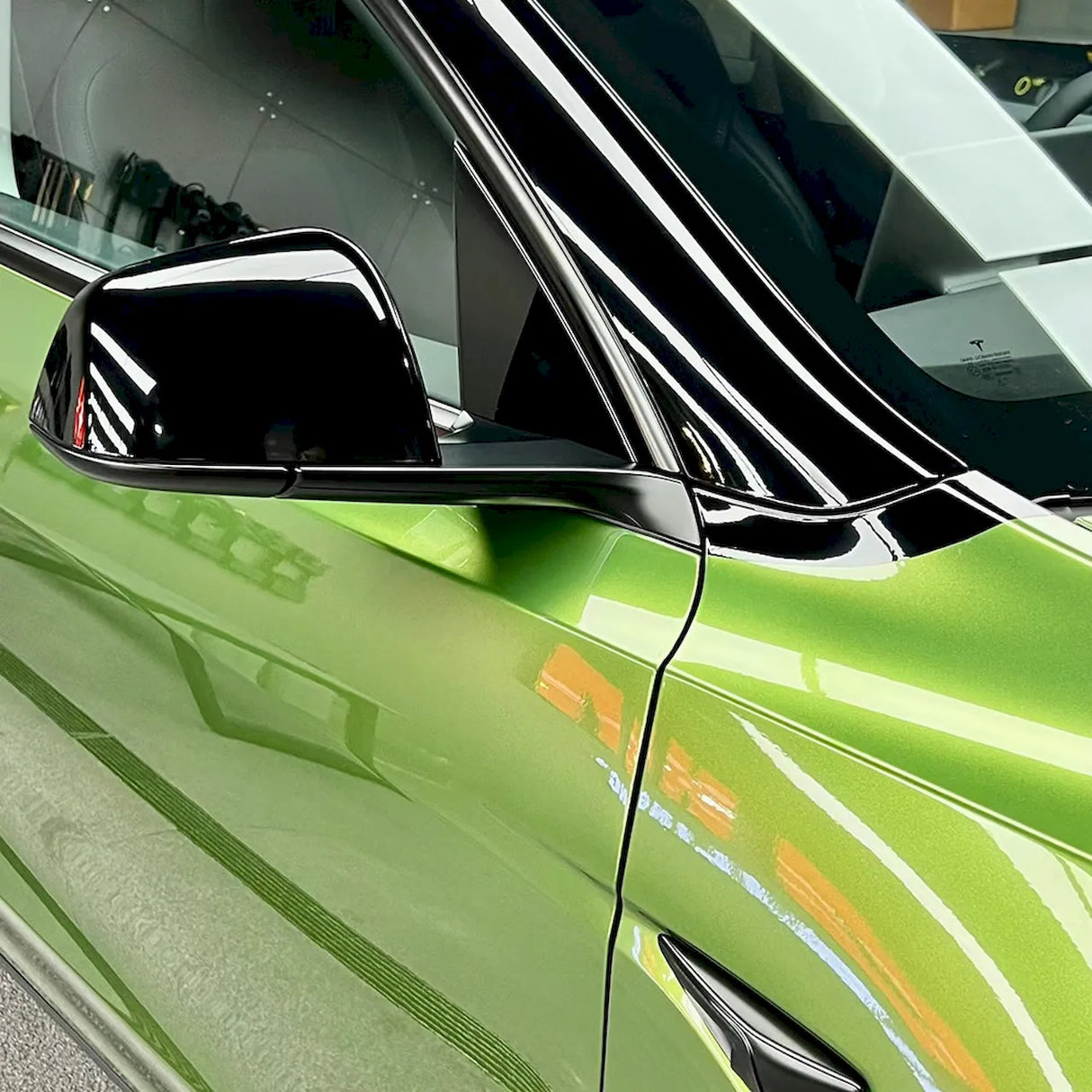 metallic mamba green vinyl wrap
