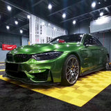 metallic mamba green car wrap