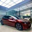 metallic cherry red car wrap