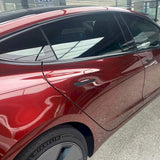 metallic dark cherry red car wrap