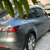 metallic opal gray car wrap