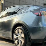 car wrapped in metallic opal gray car wrap