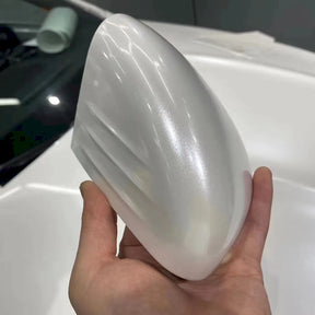 metallic paint white vinyl wrap