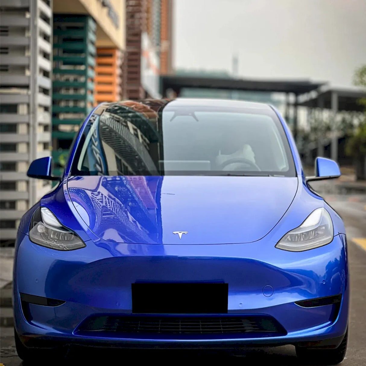 metallic portimand blue gloss car wrap