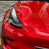 metallic soul red car wrap installed on a vehicle