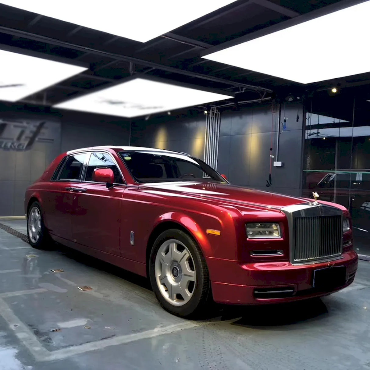 metallic soul red vinyl car wrap
