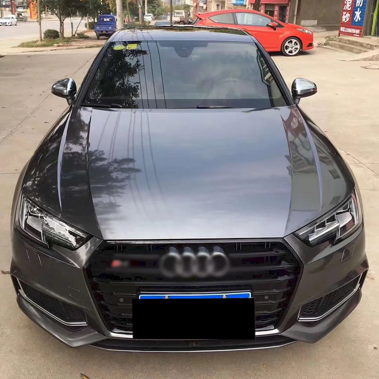 metallic gloss space gray vinyl wrap