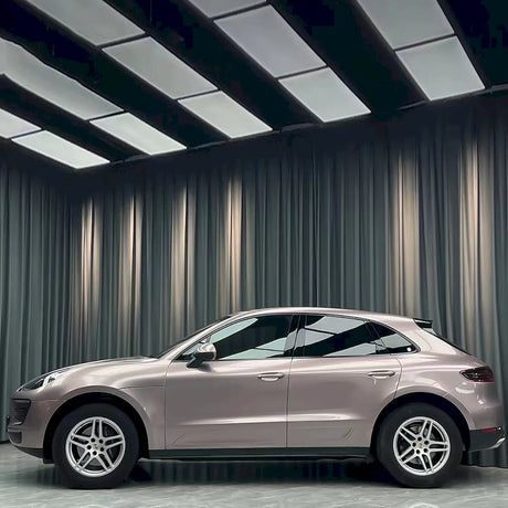 metallic strawberry pink vinyl wrap for cars