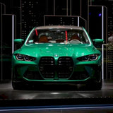 metallic tourist trophy green vinyl car wrap