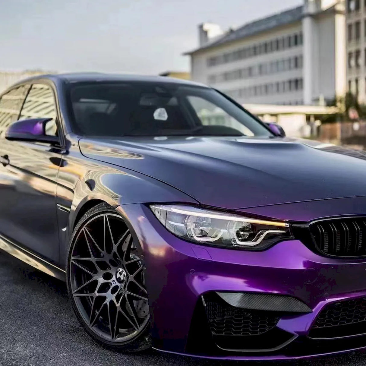 metallic venice purple car wrap