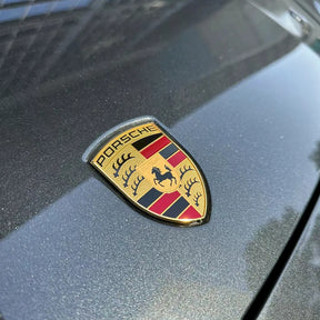 sports car wrapped in volcano metallic gray vinyl wrap
